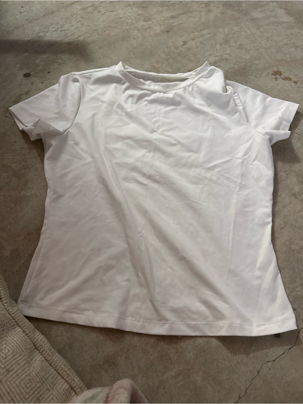 Classic Women’s White Crewneck Tee